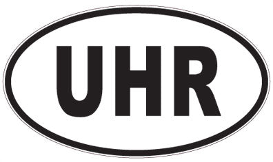 UHR - 3 Letter Initials Oval Magnet