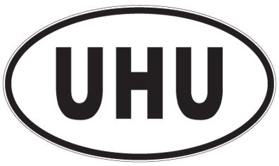 UHU - 3 Letter Initials Oval Magnet