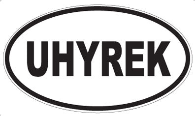 UHYREK - Oval Sticker