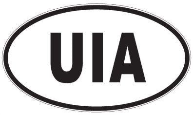 UIA - 3 Letter Initials Oval Magnet
