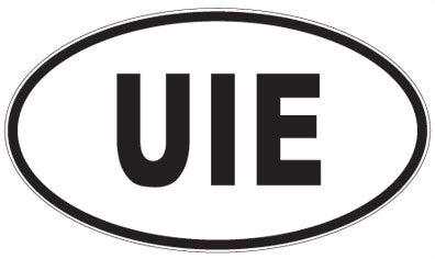 UIE - 3 Letter Initials Oval Magnet