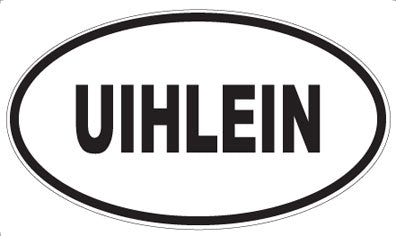 UIHLEIN - Oval Sticker