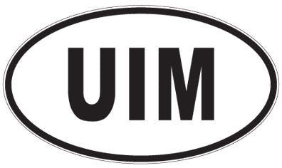 UIM - 3 Letter Initials Oval Magnet