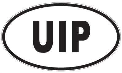 UIP - 3 Letter Initials Oval Magnet