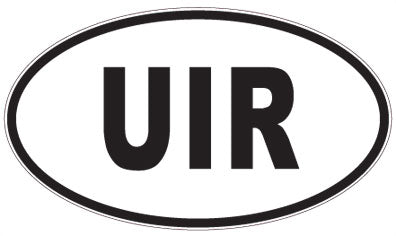 UIR - 3 Letter Initials Oval Magnet