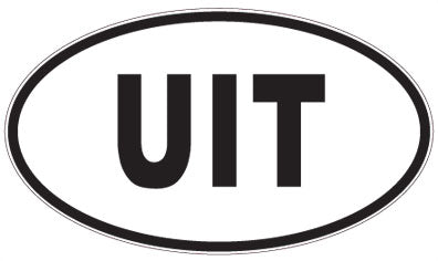 UIT - 3 Letter Initials Oval Magnet