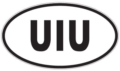 UIU - 3 Letter Initials Oval Magnet