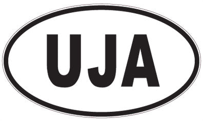 UJA - 3 Letter Initials Oval Magnet