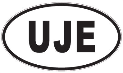 UJE - 3 Letter Initials Oval Magnet