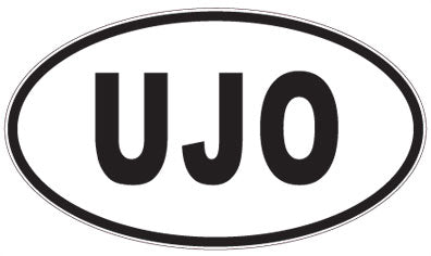 UJO - 3 Letter Initials Oval Magnet