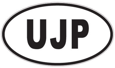 UJP - 3 Letter Initials Oval Magnet