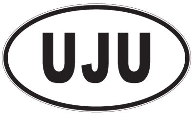 UJU - 3 Letter Initials Oval Magnet