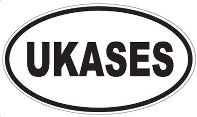 UKASES - Oval Sticker