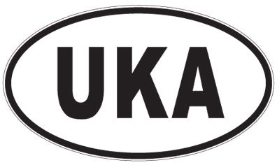 UKA - 3 Letter Initials Oval Magnet