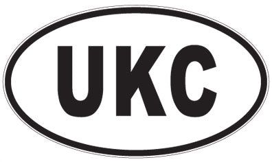 UKC - 3 Letter Initials Oval Magnet