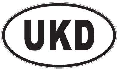 UKD - 3 Letter Initials Oval Magnet