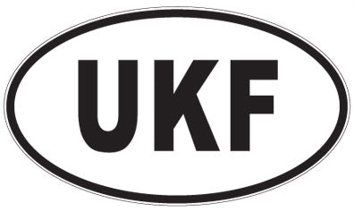 UKF - 3 Letter Initials Oval Magnet