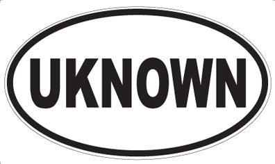 UKNOWN - Oval Sticker