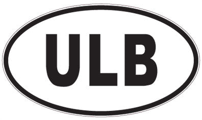 ULB - 3 Letter Initials Oval Magnet