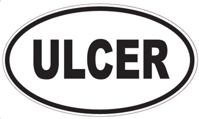 ULCER - Oval Sticker