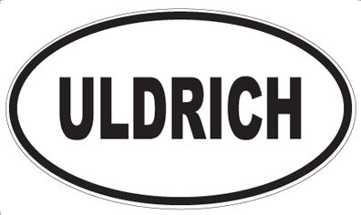 ULDRICH - Oval Sticker