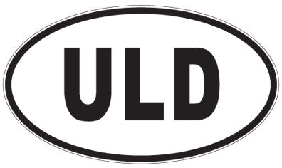 ULD - 3 Letter Initials Oval Magnet
