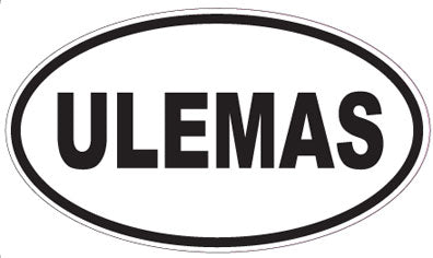 ULEMAS - Oval Sticker