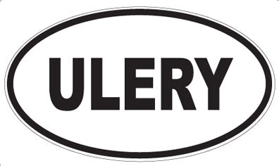 ULERY - Oval Magnet