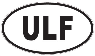 ULF - 3 Letter Initials Oval Magnet