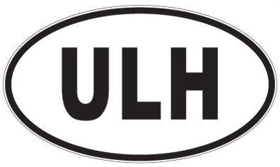 ULH - 3 Letter Initials Oval Magnet