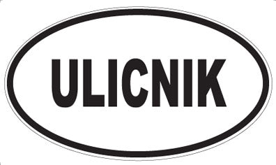 ULICNIK - Oval Sticker