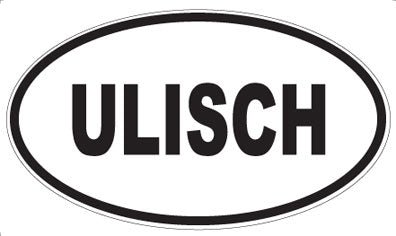 ULISCH - Oval Sticker