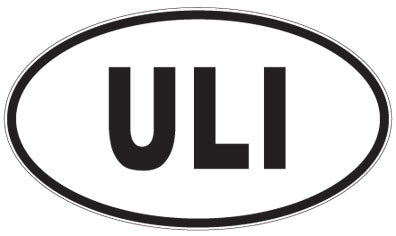 ULI - 3 Letter Initials Oval Magnet
