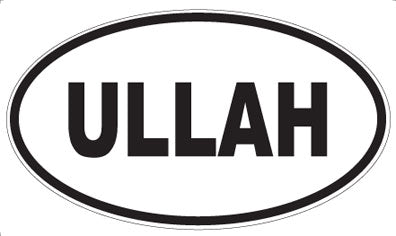 ULLAH - Oval Magnet
