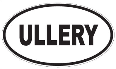 ULLERY - Oval Magnet