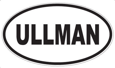 ULLMAN - Oval Sticker