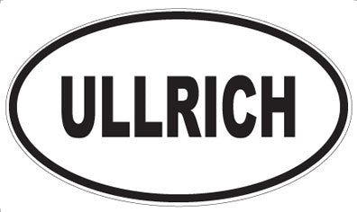 ULLRICH - Oval Sticker