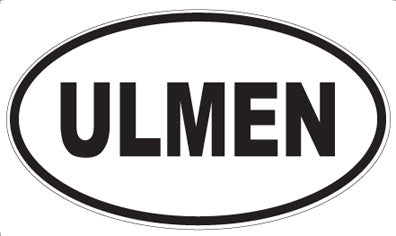 ULMEN - Oval Sticker