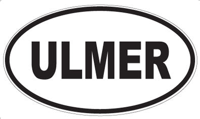 ULMER - Oval Sticker