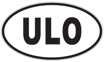 ULO - 3 Letter Initials Oval Magnet