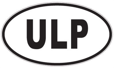 ULP - 3 Letter Initials Oval Magnet