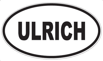 ULRICH - Oval Magnet