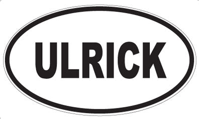 ULRICK - Oval Sticker