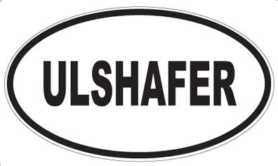 ULSHAFER - Oval Sticker