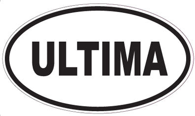 ULTIMA - Oval Sticker