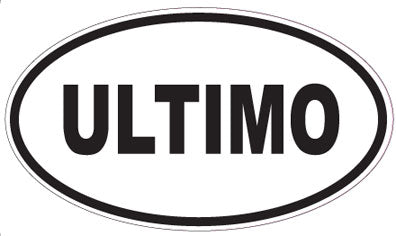 ULTIMO - Oval Sticker