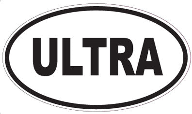 ULTRA - Oval Sticker