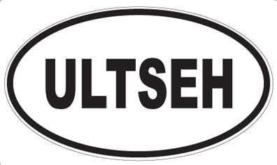 ULTSEH - Oval Sticker