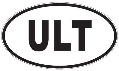 ULT - 3 Letter Initials Oval Magnet
