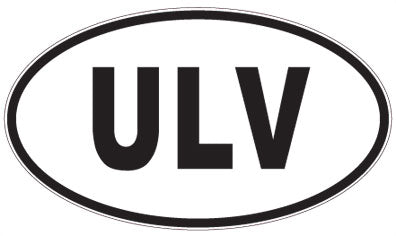 ULV - 3 Letter Initials Oval Magnet